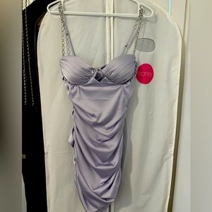 Oh Polly Lilac Mini Dress